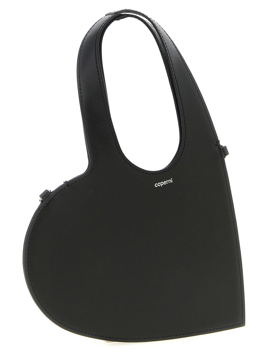 Coperni Mini Heart Shoulder Bag — Black
