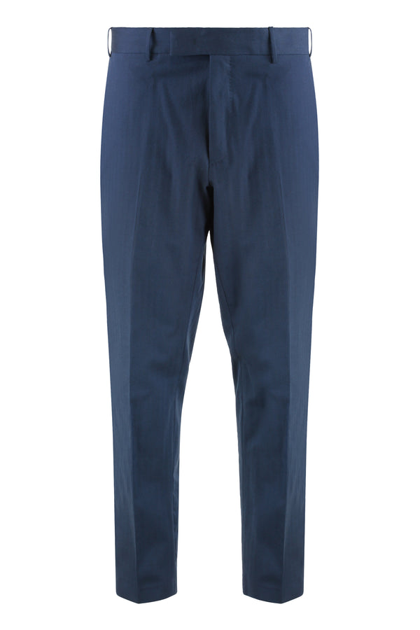 Trousers Silkochino Blue Silk Chinos
