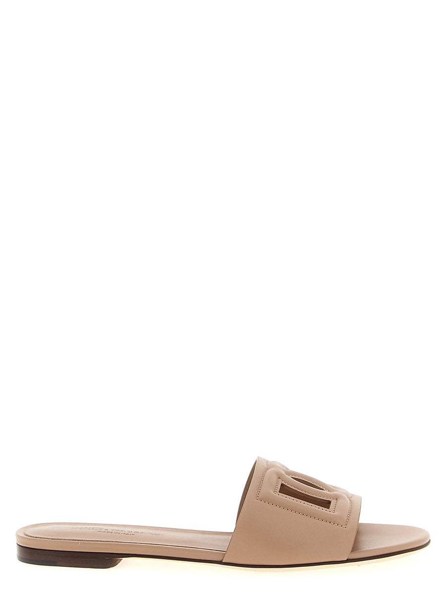 Dolce & Gabbana DG Millennials Slides — Beige