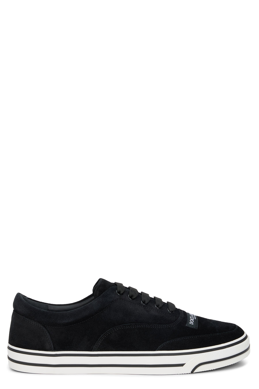 Low-Top Black Suede Sneakers Black/black Calfskin Trainers