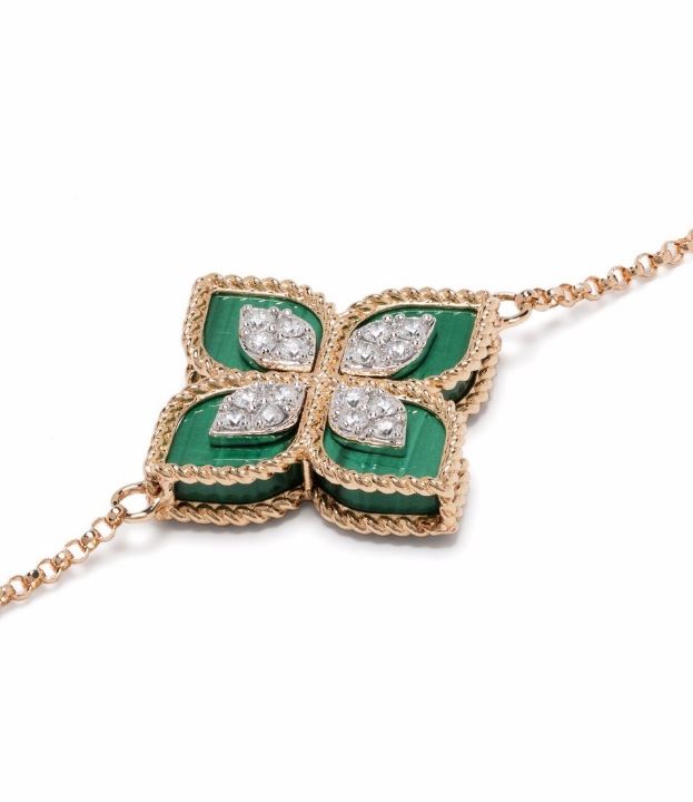 Roberto Coin 18kt Rose Gold bracelet in green
