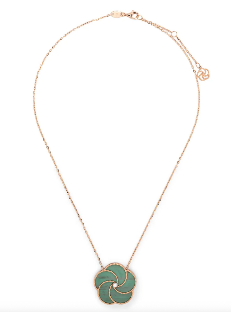 La Prima Gioielli 18kt Rose Gold necklace in green
