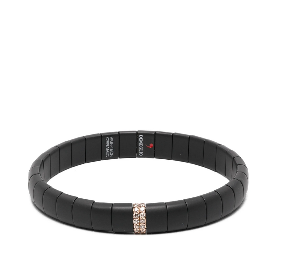 Roberto Demeglio 18kt Rose Gold bracelet in black