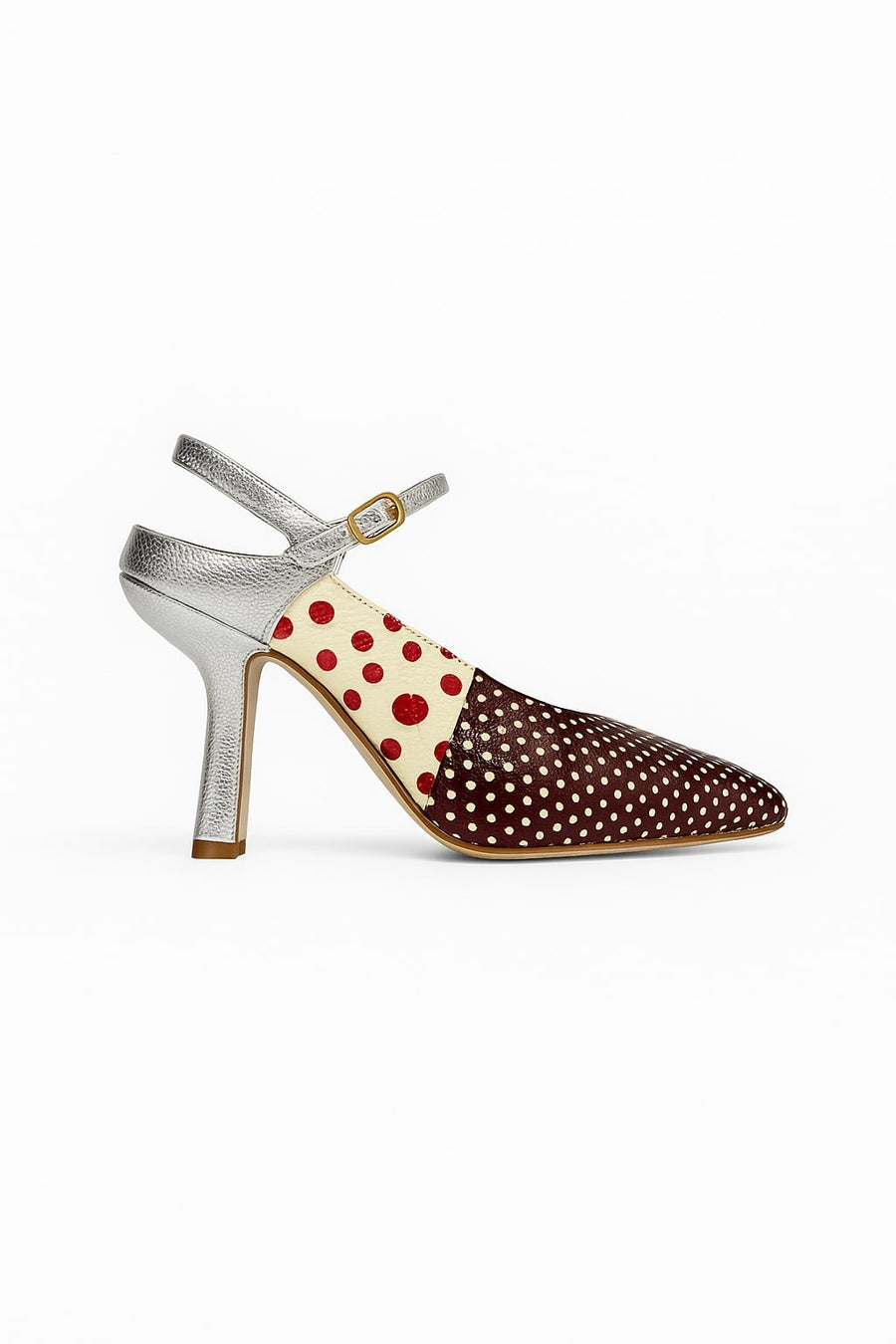 Dries Van Noten Calfskin leather pump in multicolor