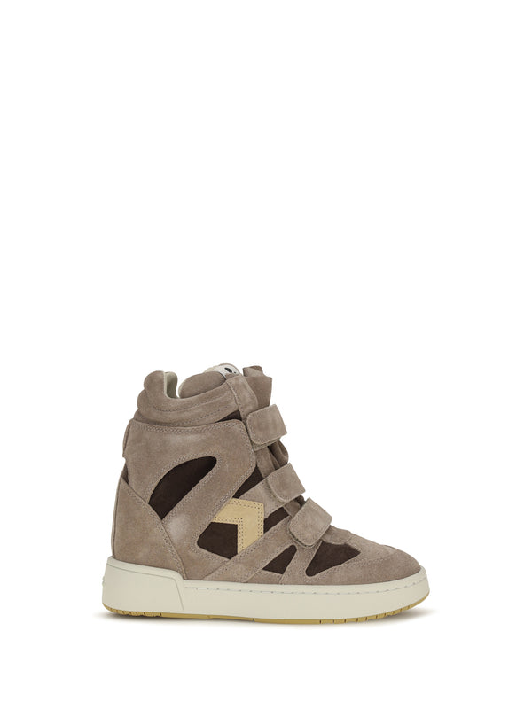 Isabel Marant Upper: 100% calf leather; Sole: 100% rubber sneaker in brown
