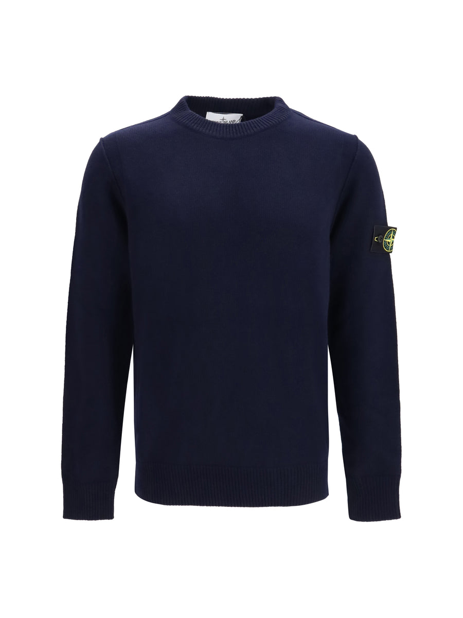 Stone Island 100% Cotton sweater in navy