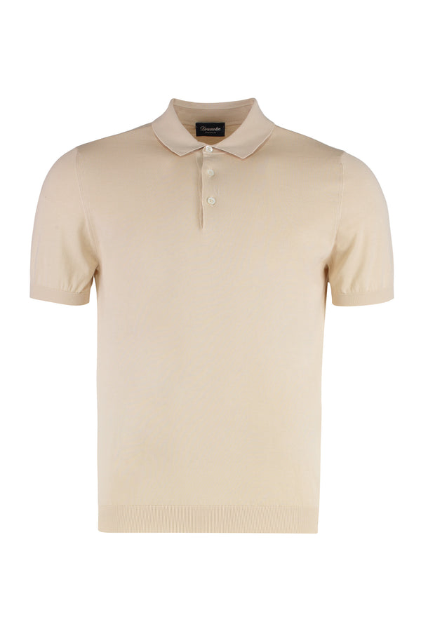 Cotton-Knit Polo Shirt White