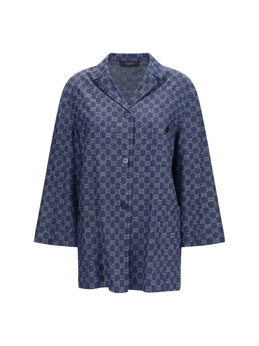 Gucci 100% Cotton jacket in blue