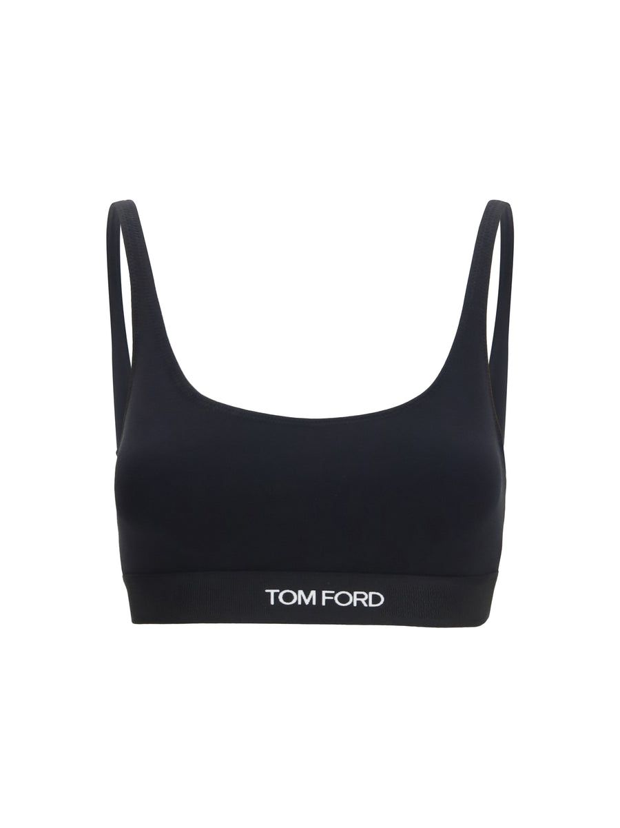 Sports Bra Black Modal; Elastane Underwear