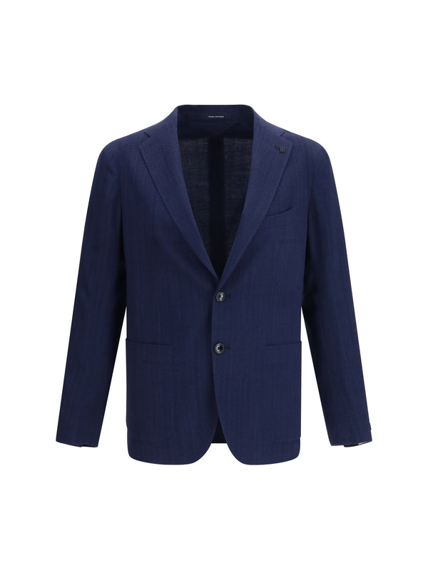 Tagliatore 46% Fleece Wool blazer in navy