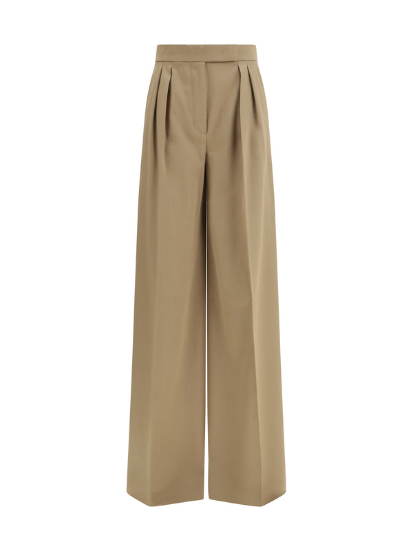 Max Mara 100% Wool trousers in beige