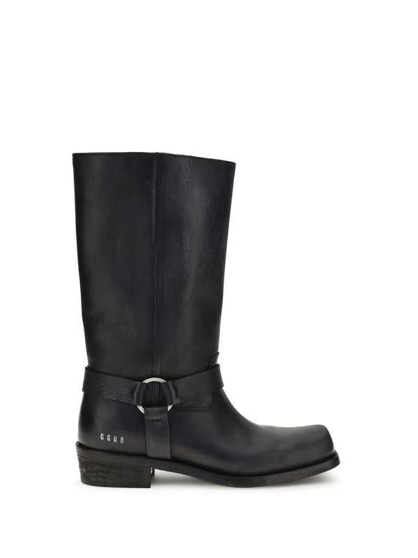 Golden Goose 100% Calf Leather Bos Taurus boots in black