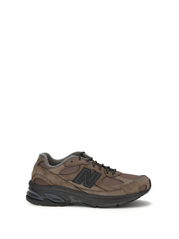 New Balance UPPER: 100% CALF LEATHER BOS TAURUS; SOLE: 100% RUBBER sneaker in brown