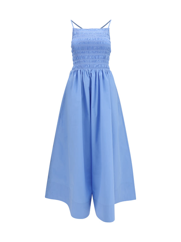 Ganni 100% Cotton dress in blue