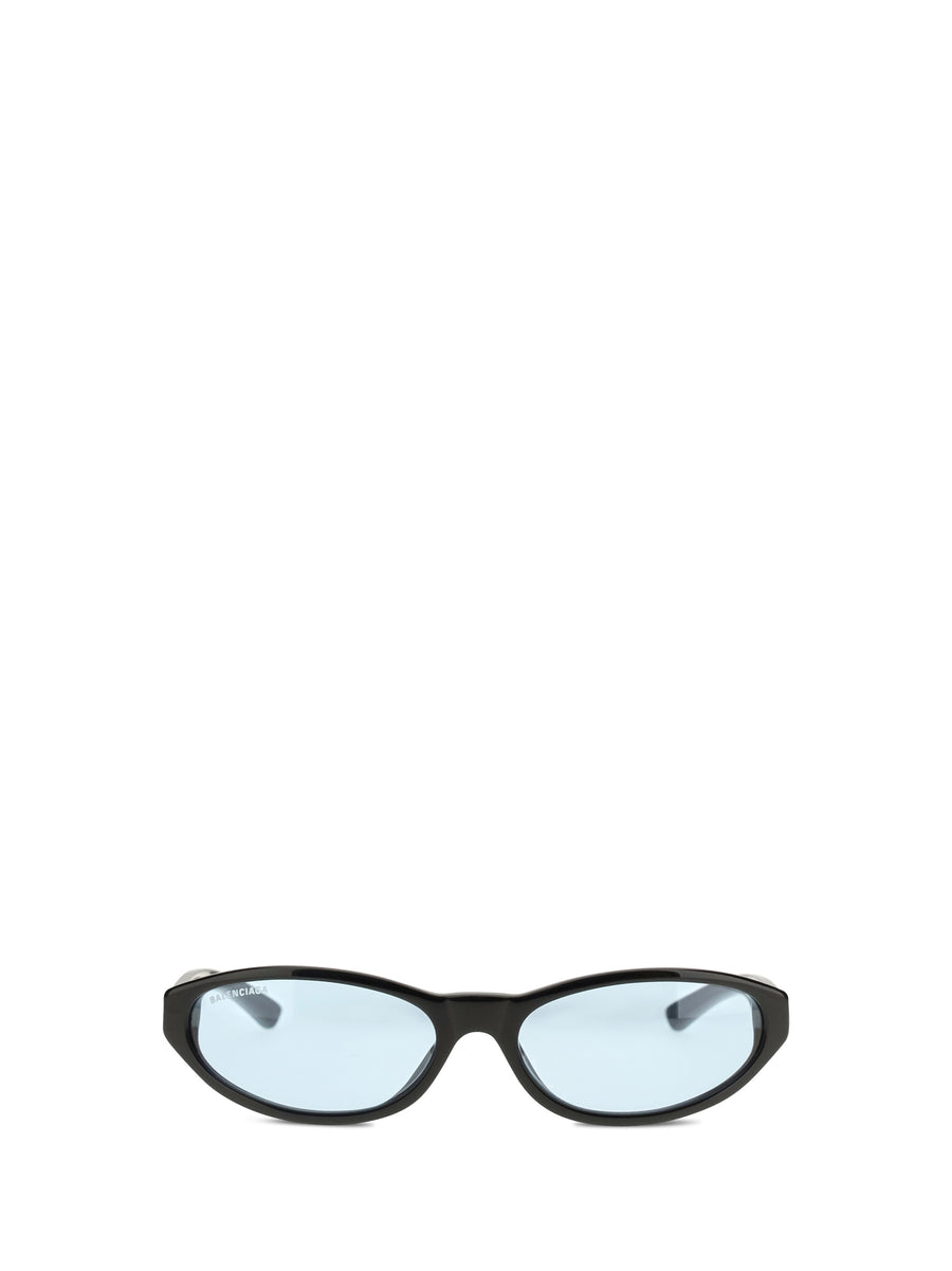 Neo Round Sunglasses Black / Blue Acetate