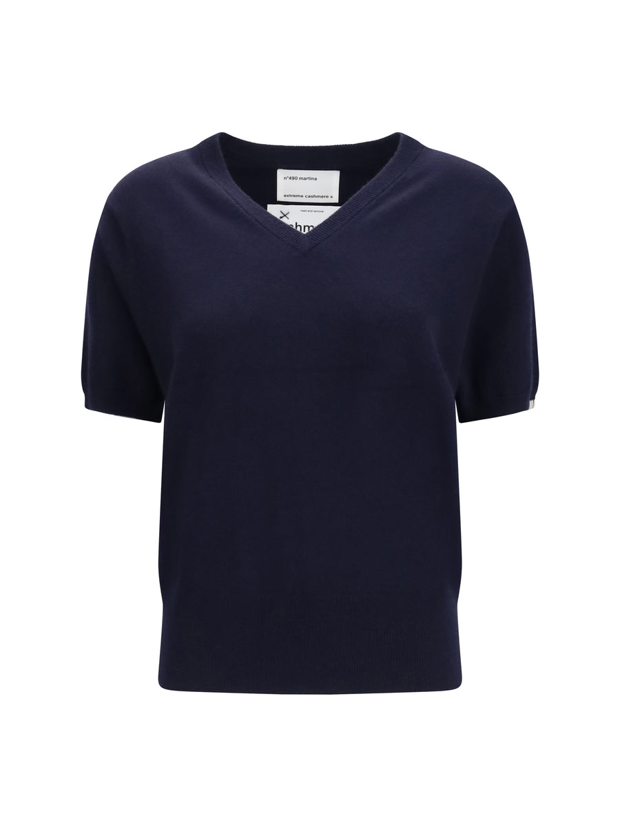 N°490 Martina Cashmere Blend Sweater Navy