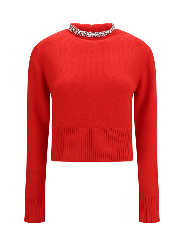 Pinko 45% Wool; 35% Nylon; 15% Viscose; 5% Cashmere sweater in red