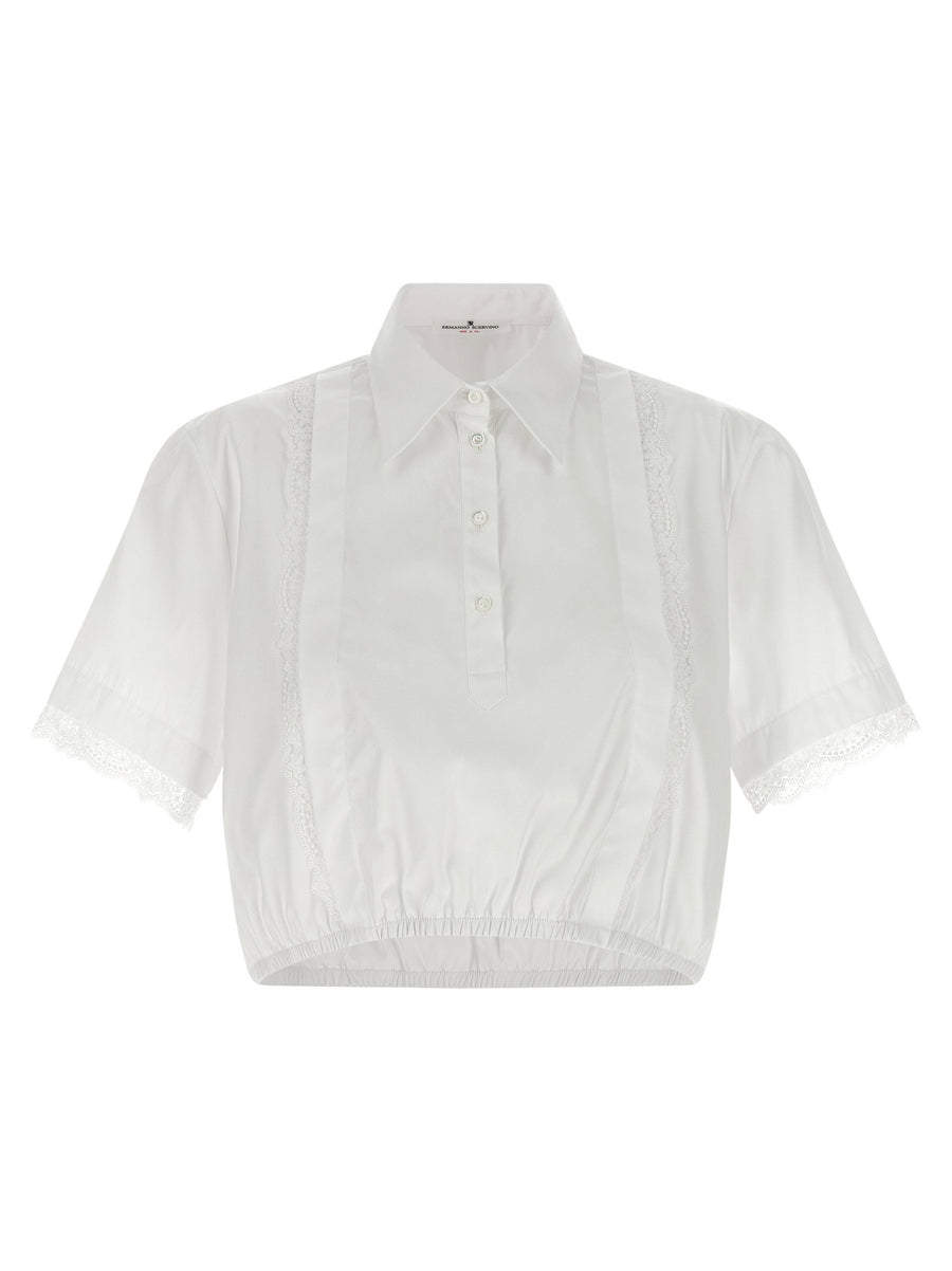 Ermanno Scervino Lace Insert Shirt — White