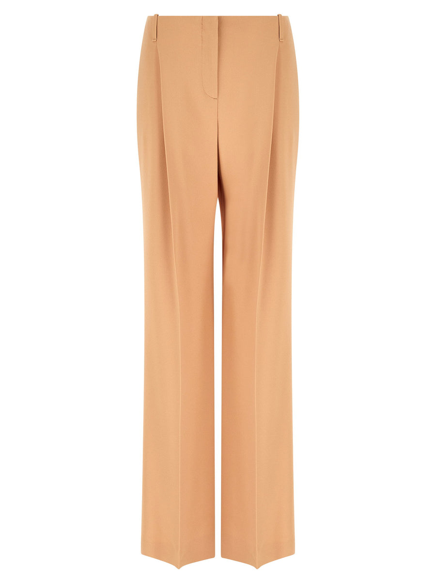 Ermanno Scervino Wide-Leg Palazzo Trousers — Beige
