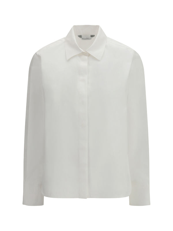 Max Mara 100% cotton shirt in white