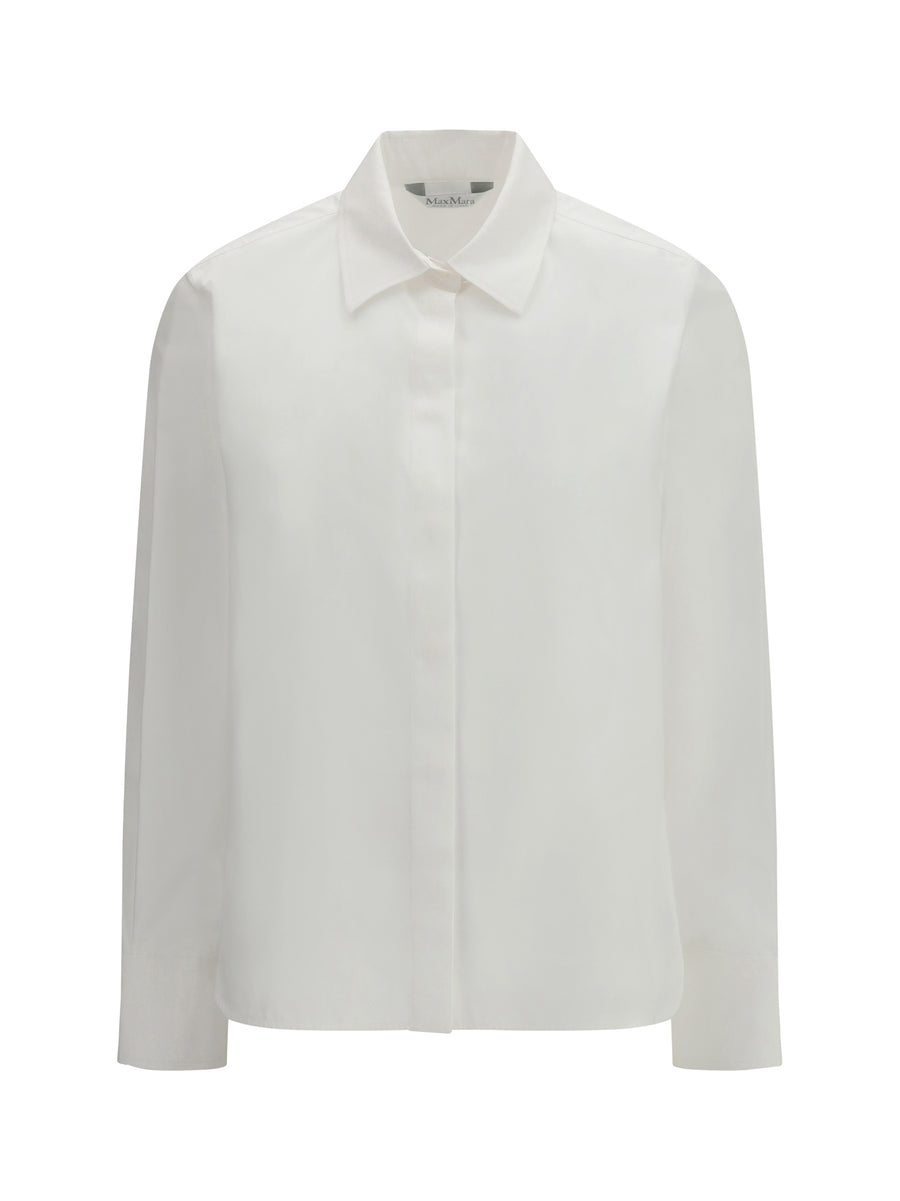 Max Mara 100% cotton shirt in white