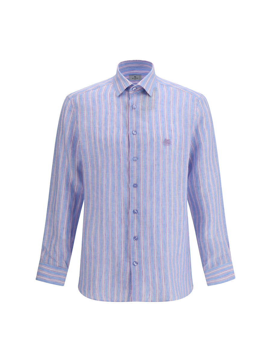 Striped Linen Shirt Multicolour