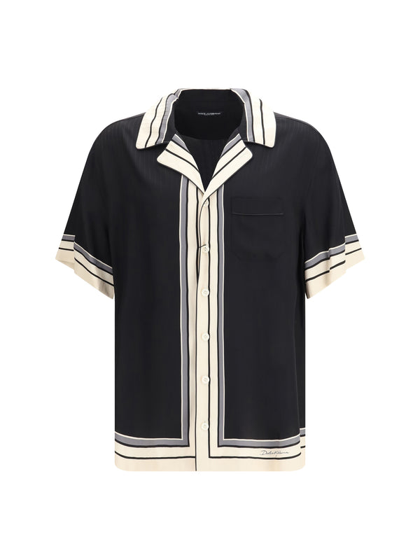Dolce & Gabbana 100% silk shirt in black