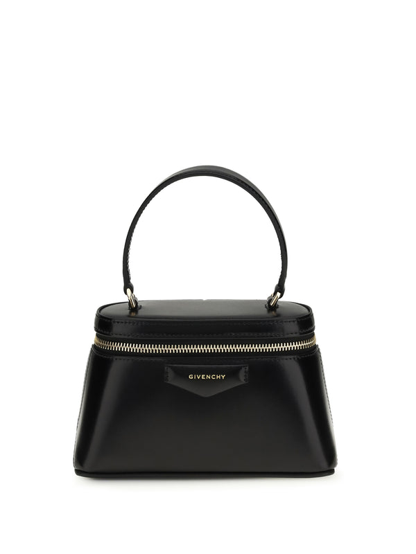 Givenchy 100% calf leather Bos Taurus top handle bag in black