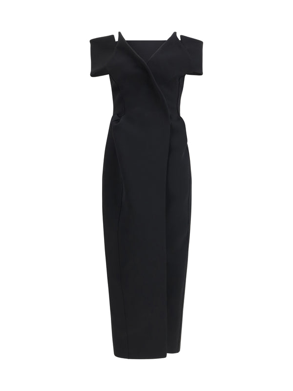 Khaite 100% Polyester dress in black
