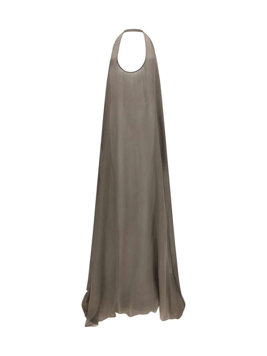Rick Owens 100% Silk dress in gray