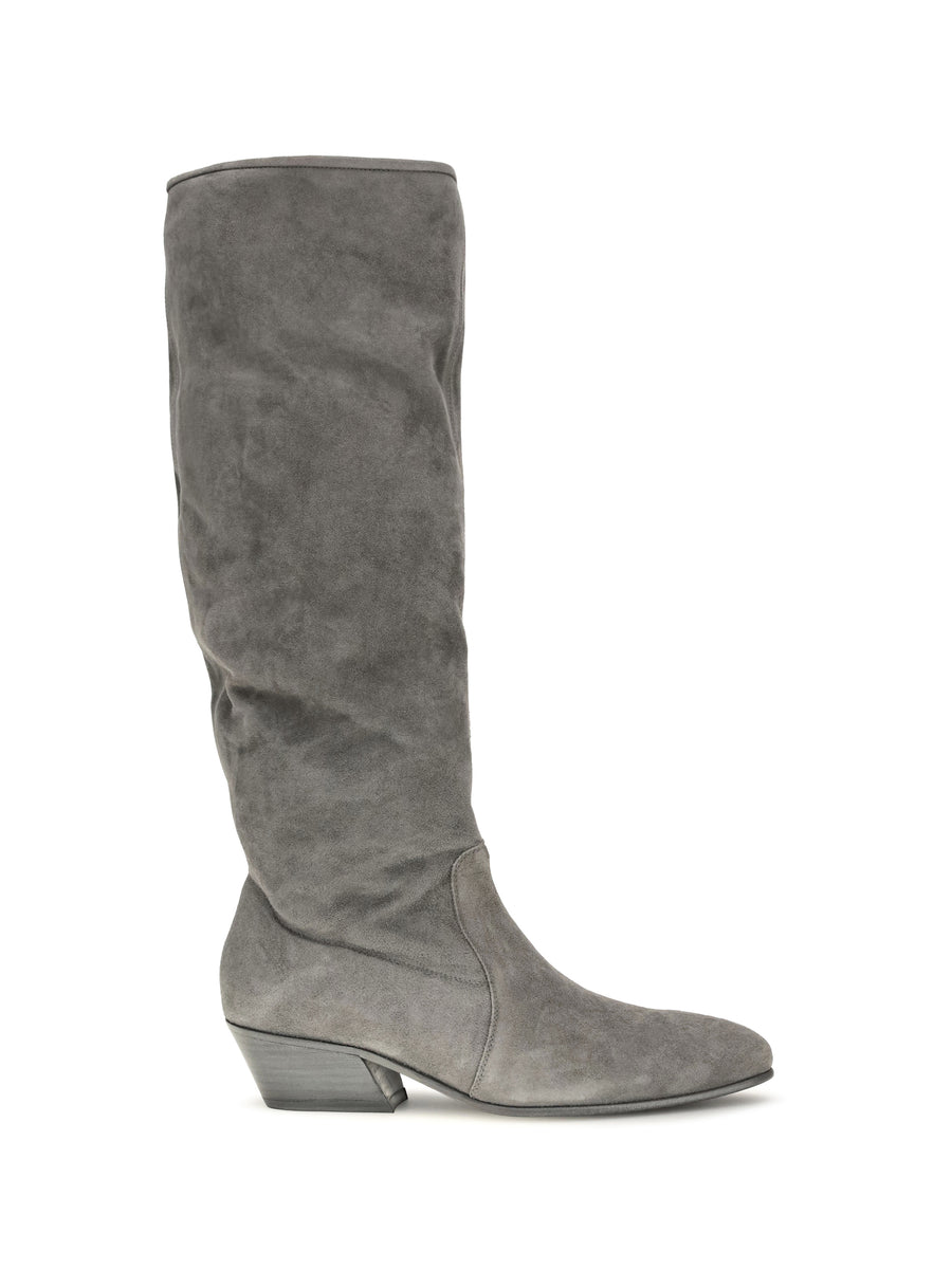 High Suede Boots Grey Bessie