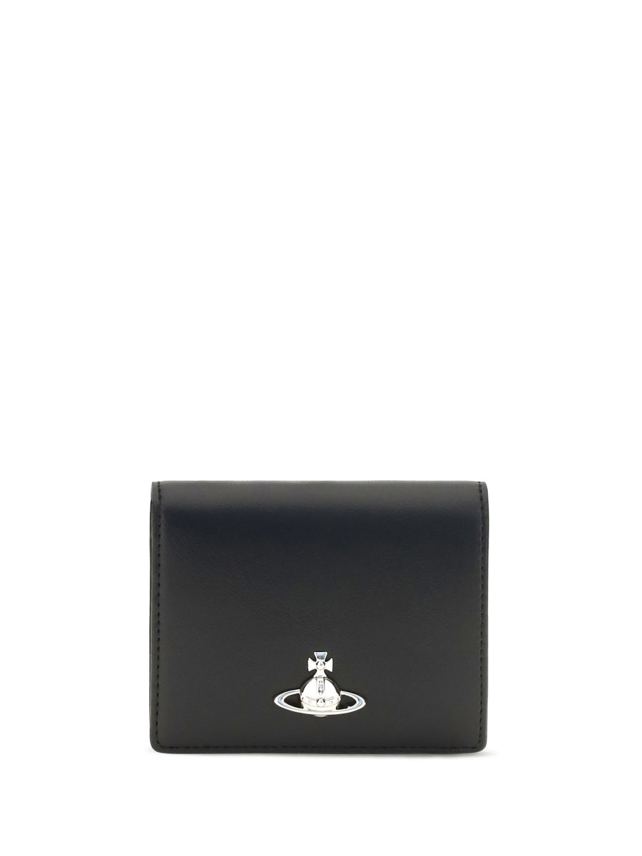 Orb Leather Wallet Black Calf Bos Taurus