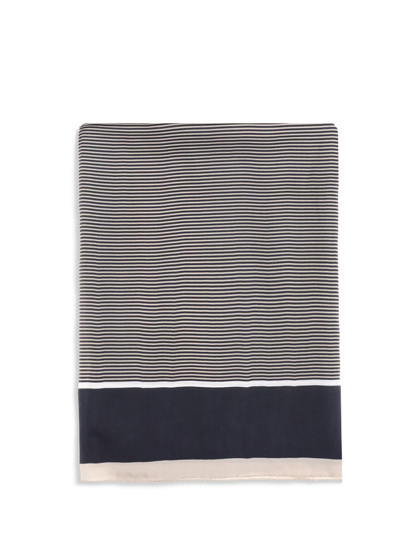 Saint Laurent 100% Silk stole in navy