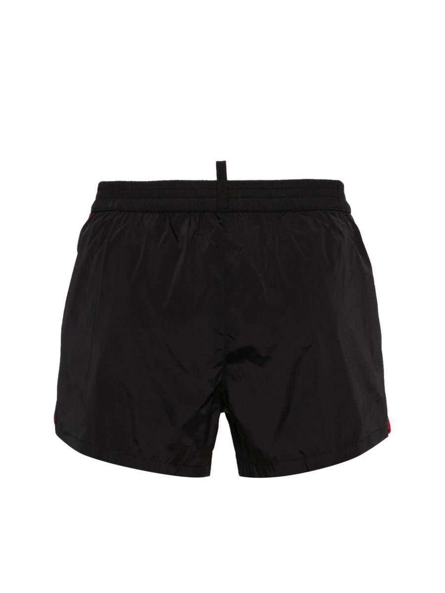 Dsquared2 92% Polyamide swim shorts in black