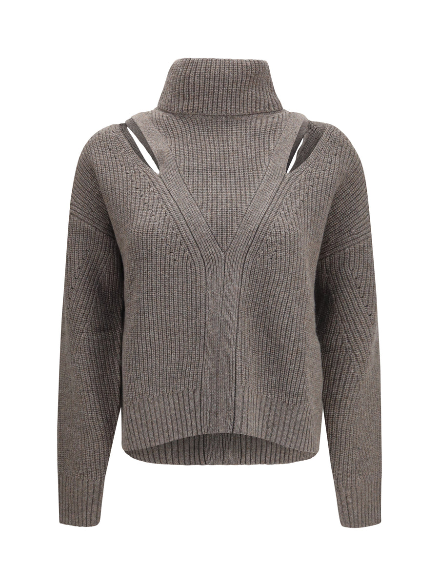 P.A.R.O.S.H. 70% Merino Wool sweater in gray