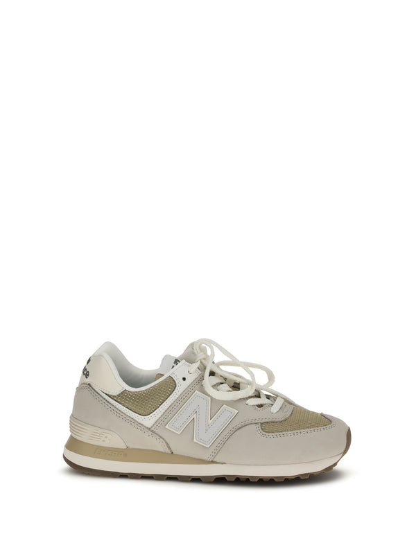New Balance Upper: 50% calf leather sneakers in silver