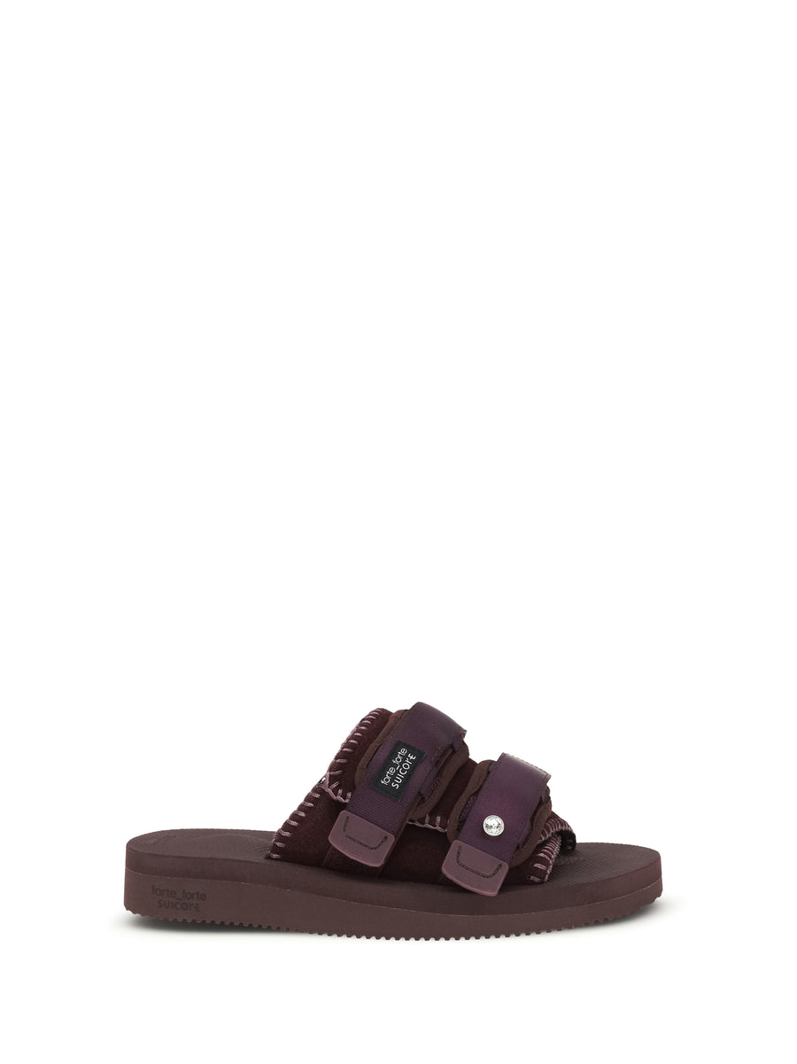 Forte_forte Upper: 50% Polyester sandals in purple