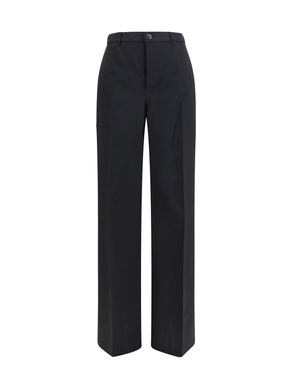 Rick Owens 95% Fleece Wool; 5% Elastane trouser in black