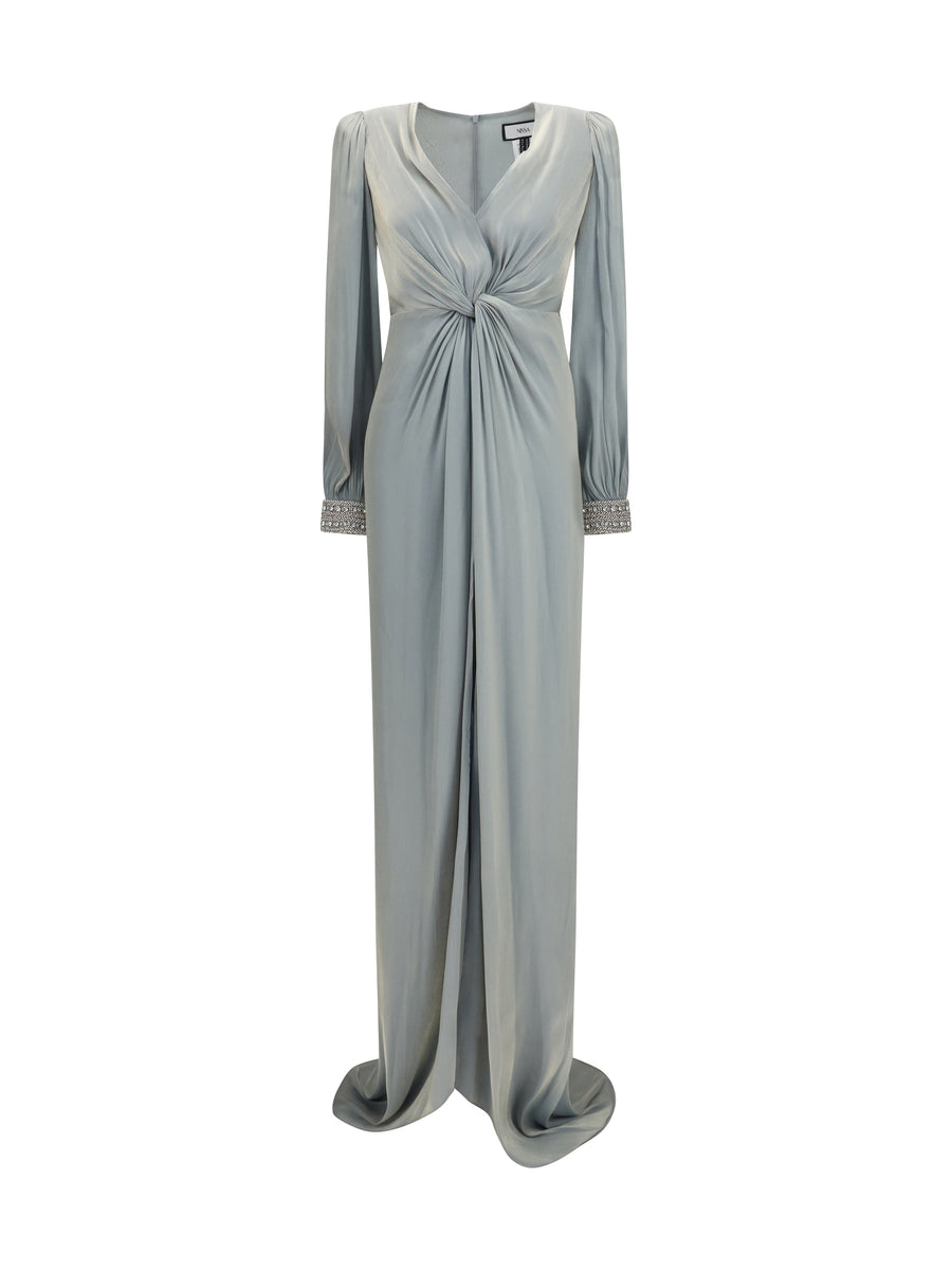 Nissa 100% Polyester dress in gray
