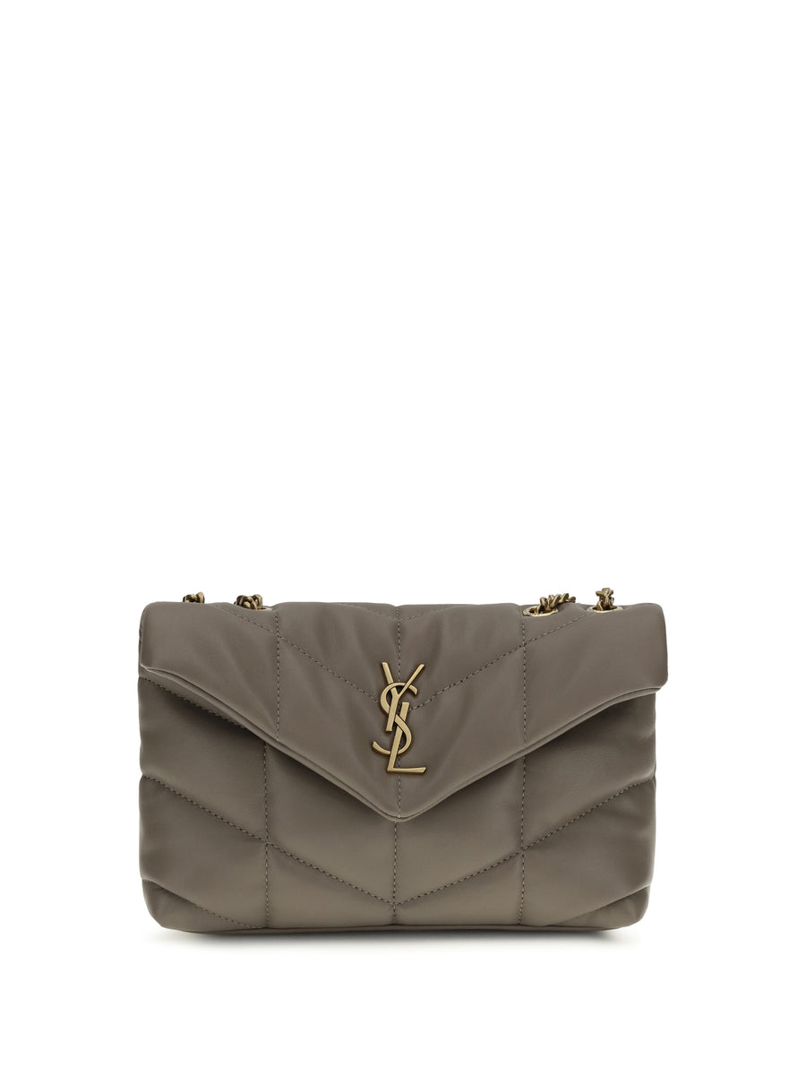 Saint Laurent 100% Lamb Ovis Aries shoulder bag in gray