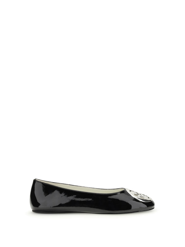 Tory Burch 100% calf leather Bos Taurus ballet flat in black