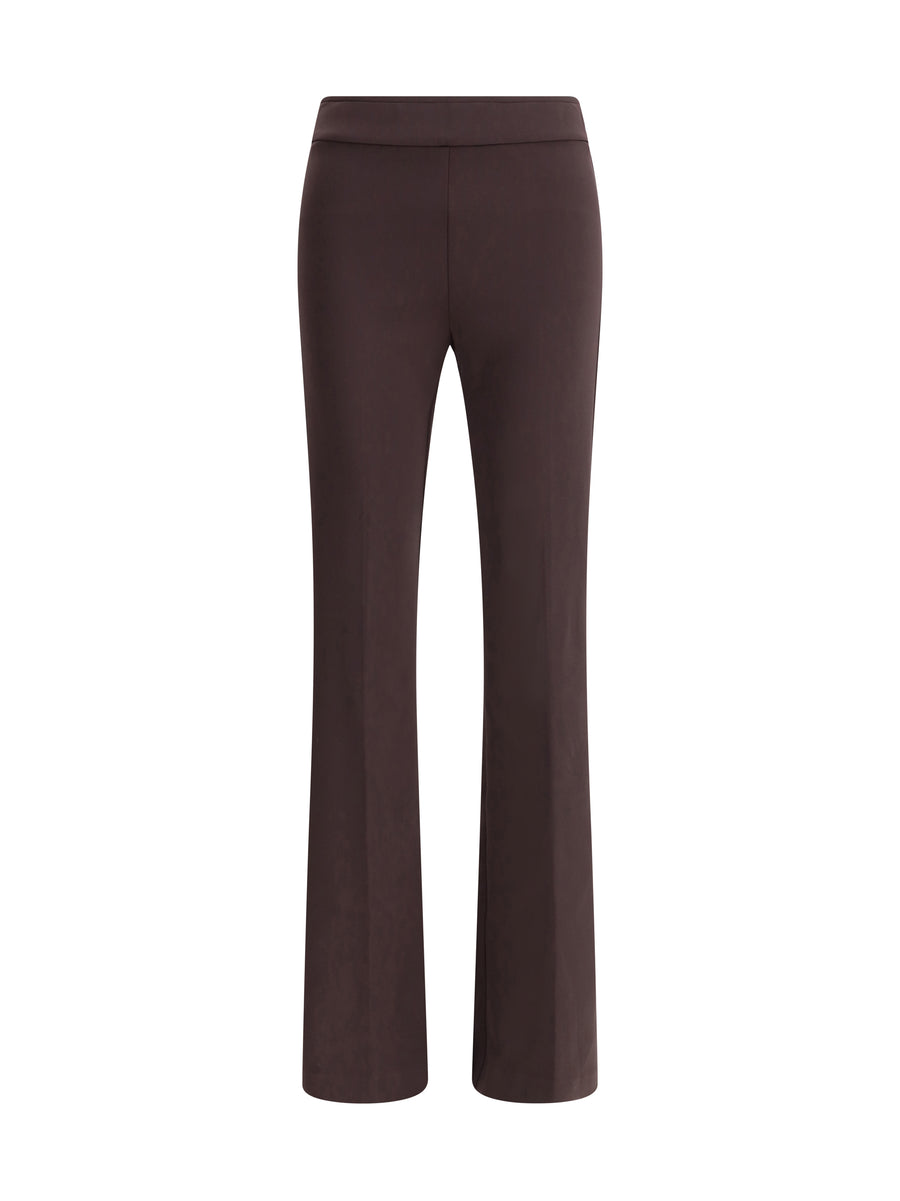 Avenue Montaigne 86% Polyamide trousers in brown