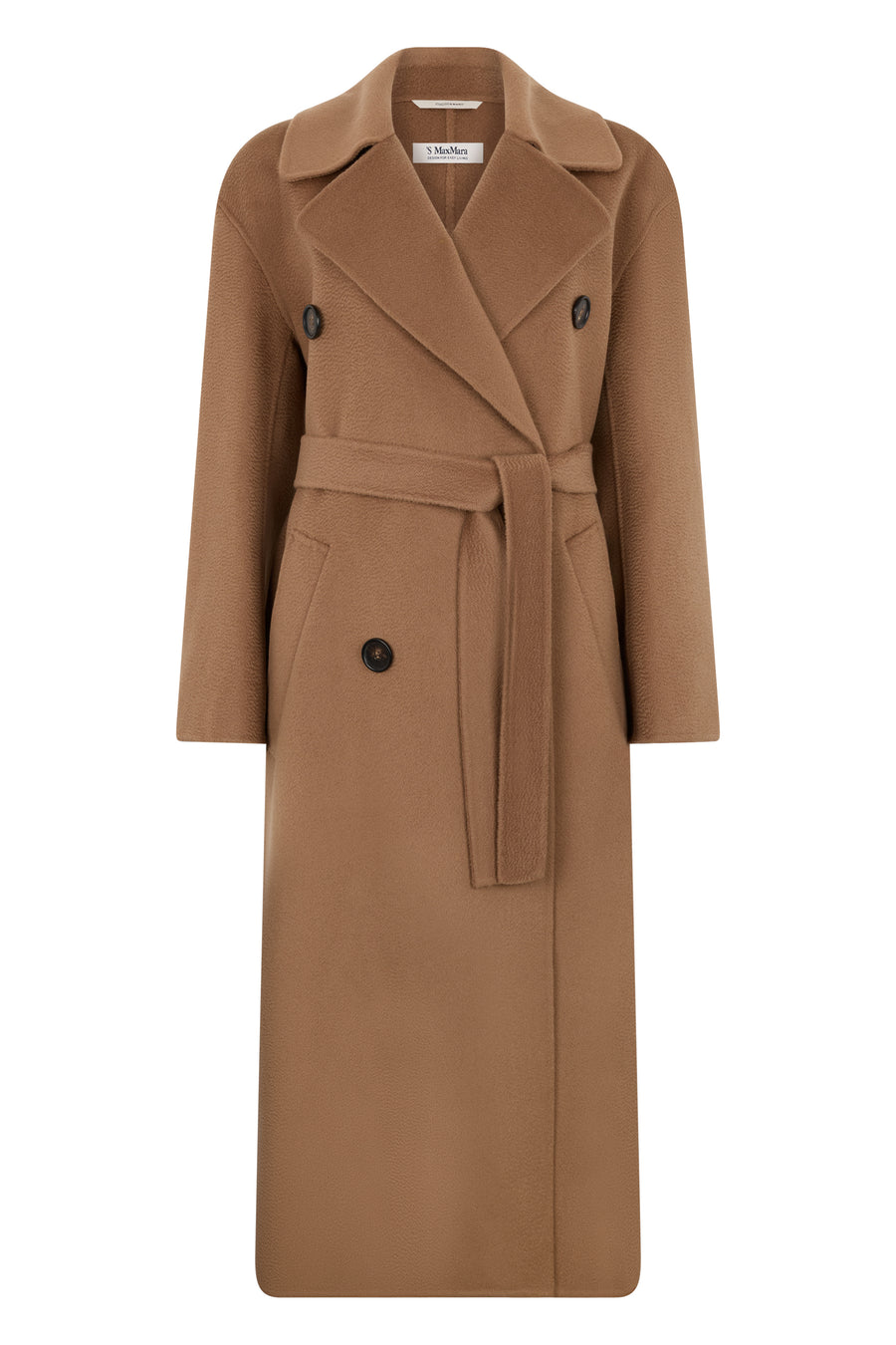 Coat Dalila Camel Virgin Wool Double Breasted & Peacoats