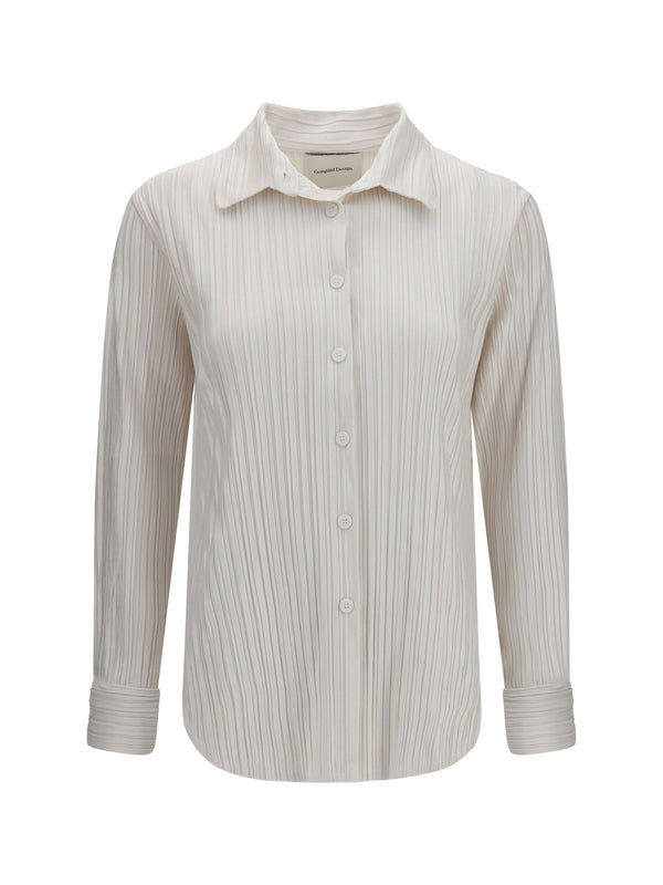 Gongdid Design 100% Polyester shirt in white