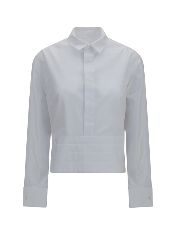 Sacai 75% Cotton shirt in white