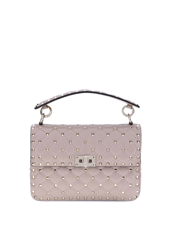 Valentino Garavani 100% lamb leather shoulder bag in pink
