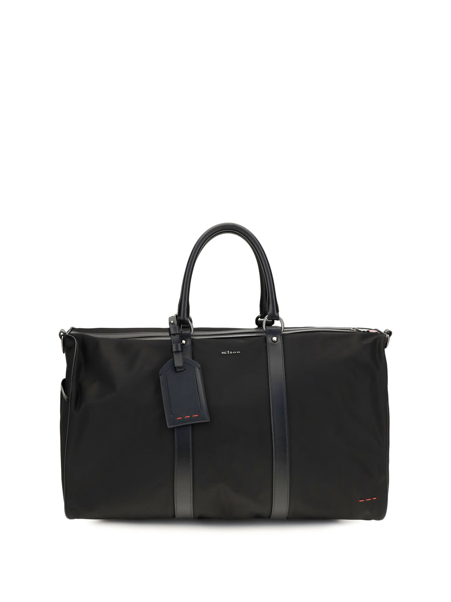 Kiton 100% Nylon travel duffle bag in black