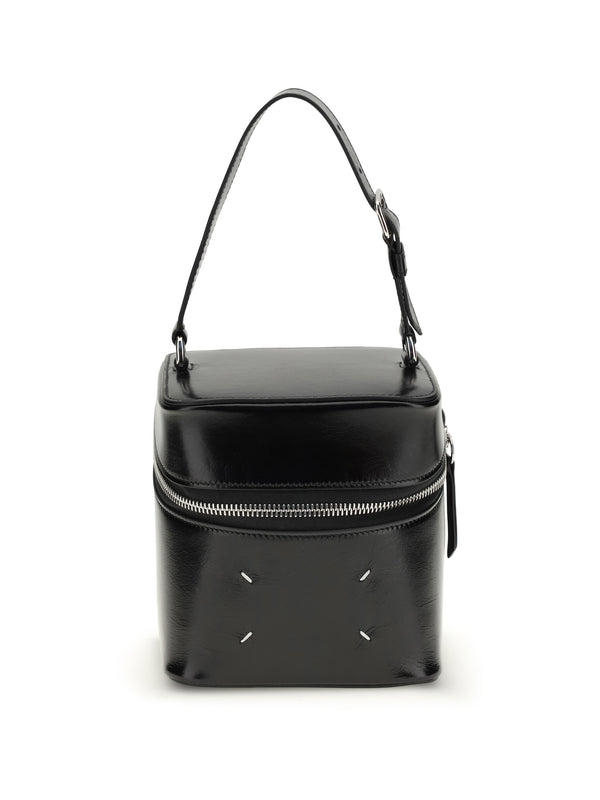 Maison Margiela 100% Calf Leather Bos Taurus bucket bag in black