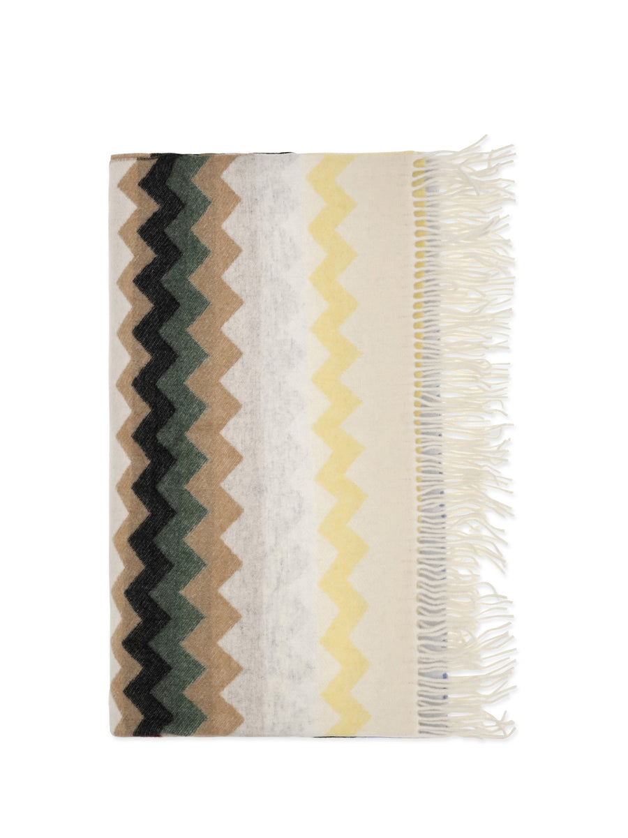Missoni 80% Merino Wool throw in cream