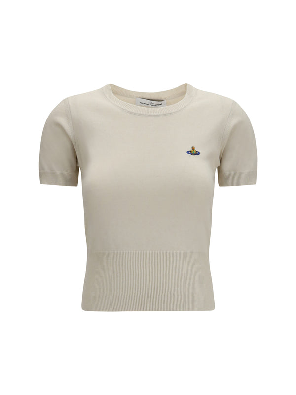 Bea Top Dove White Cotton; Kashmir/capra Hircus
